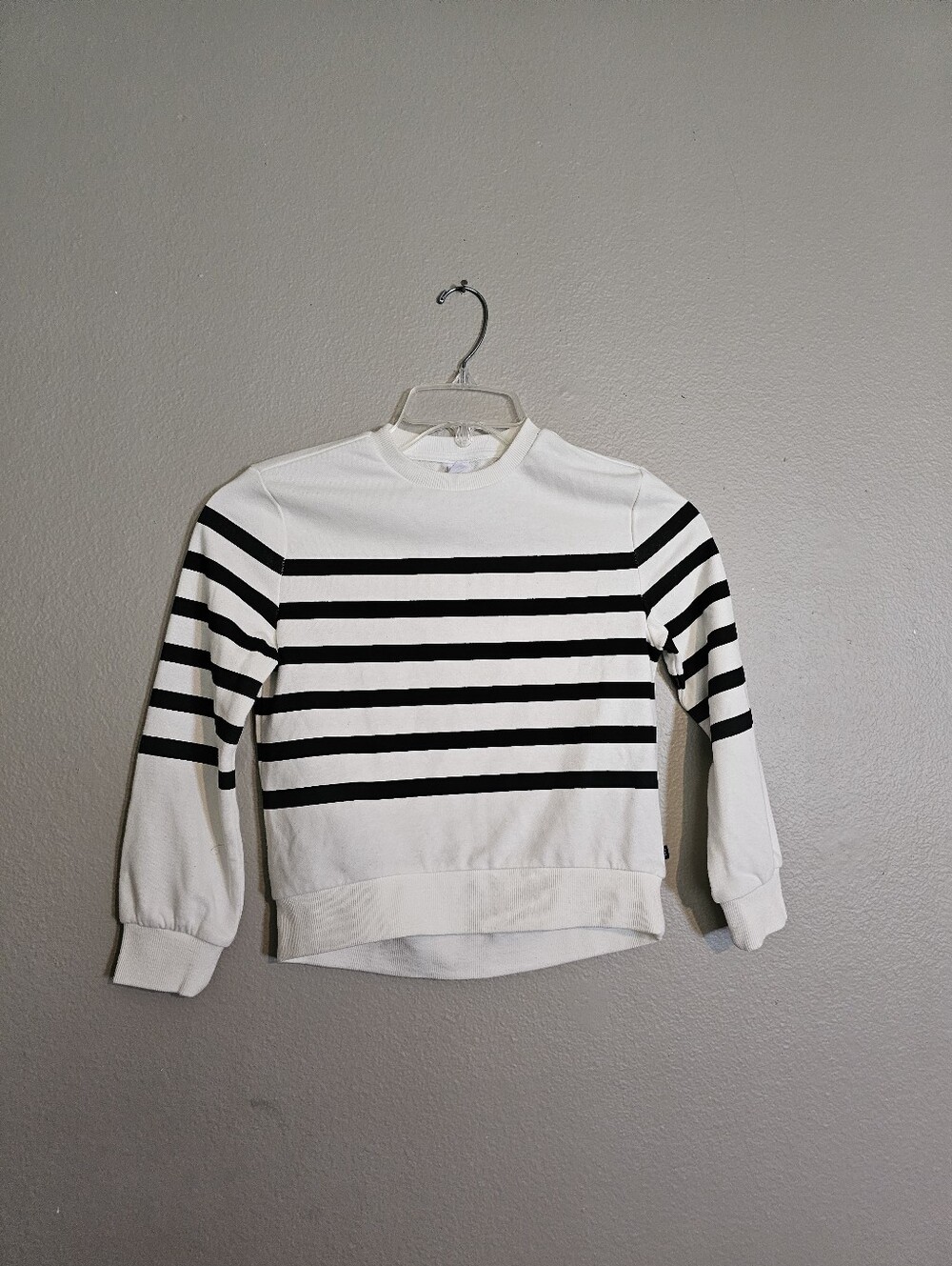 Kids Gap Striped Black & White Crewneck Sweater